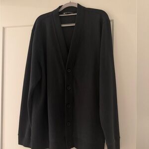 Travis Matthew Men's Black Cardigan Sweater